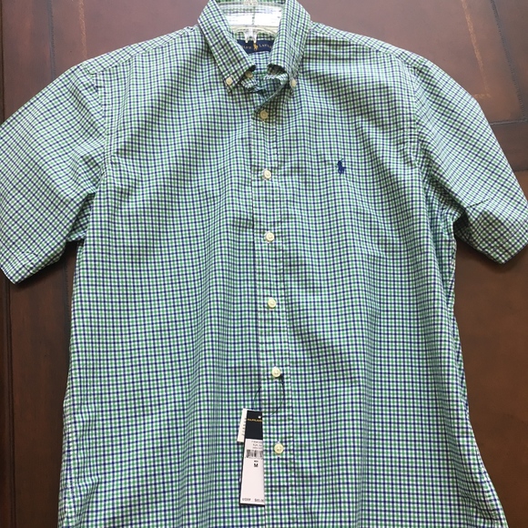 ralph lauren short sleeve dress shirts